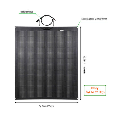 Lensun 200W Flexible Solar Panel N-Type High Efficiency