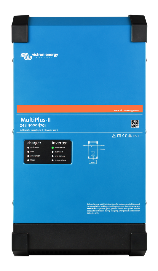 Victron MultiPlus-II 3000VA Inverter Charger – Front View – Vanlifer NZ