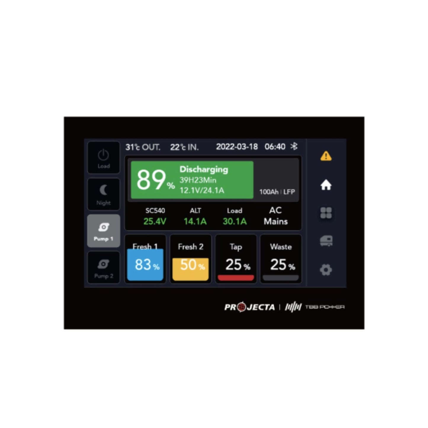 Projecta 4 INCH DISPLAY TO SUIT INTELLI RV