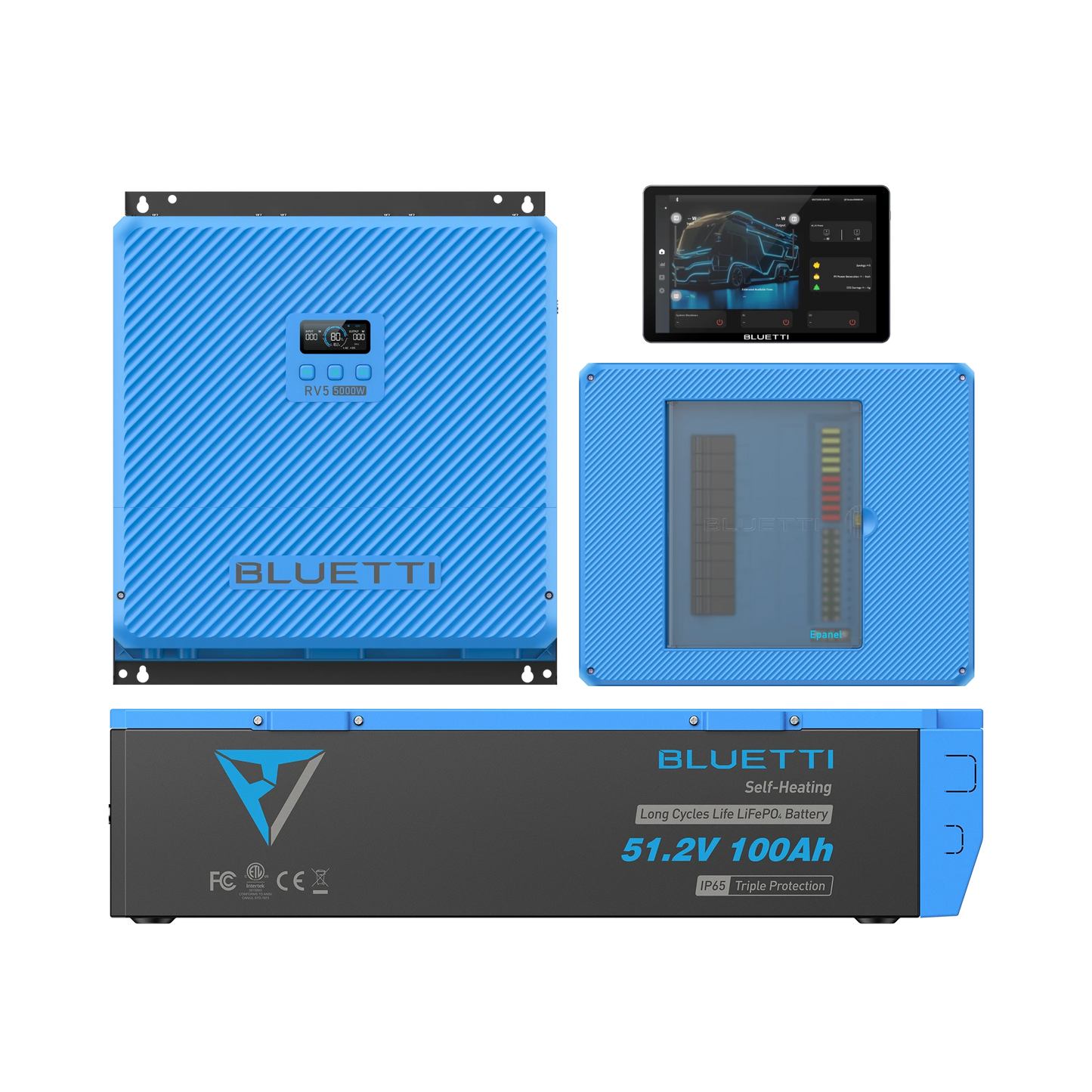 Bluetti RV5 Power Hub with B4810 Battery and Epanel
