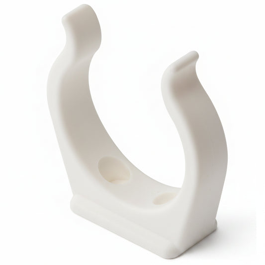 Ronstan PNP43A 38mm white tube clip for securing hoses pipes conduit and cables in campervan and marine installations