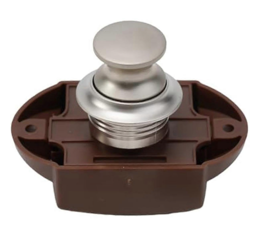Large Push Lock Catch - Chrome
