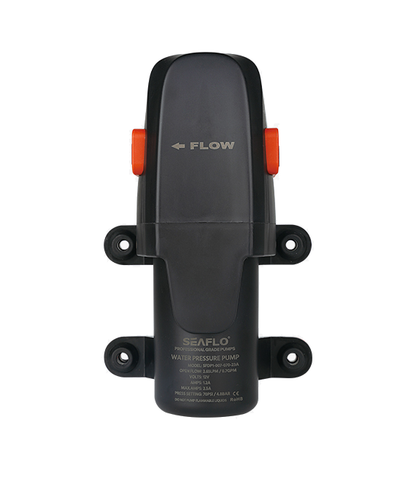 Seaflo water pressure pump on a white background