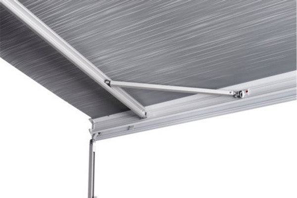 Metallic awning on a white background