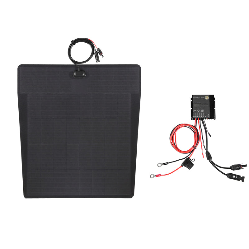Lensun 100W Flexible Hood Solar Panel Toyota Land Cruiser 100