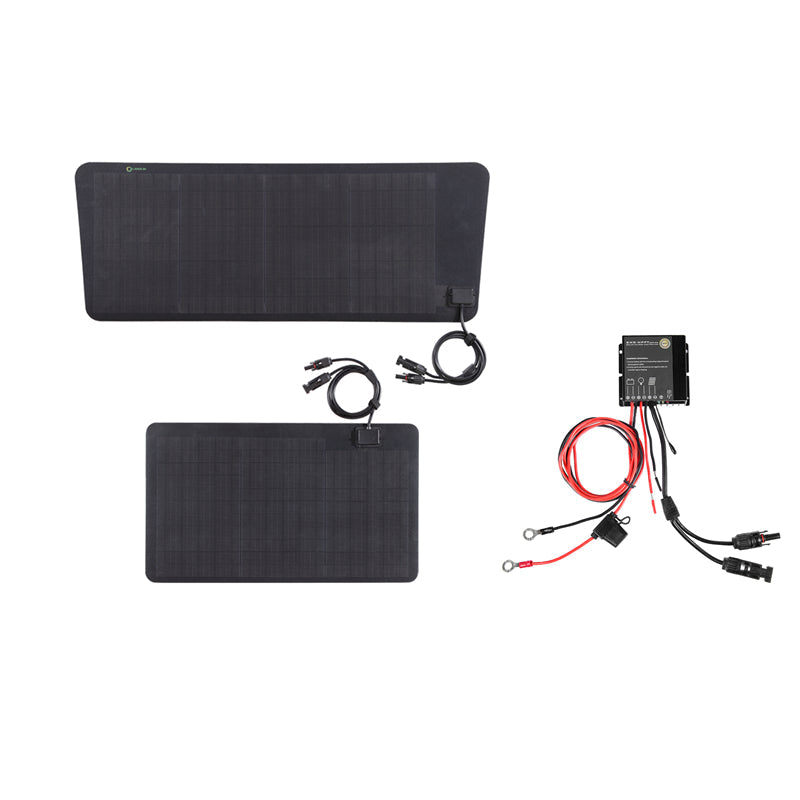 LensunSolar 65W Flexible Bonnet Solar Panel for Toyota Land Cruiser