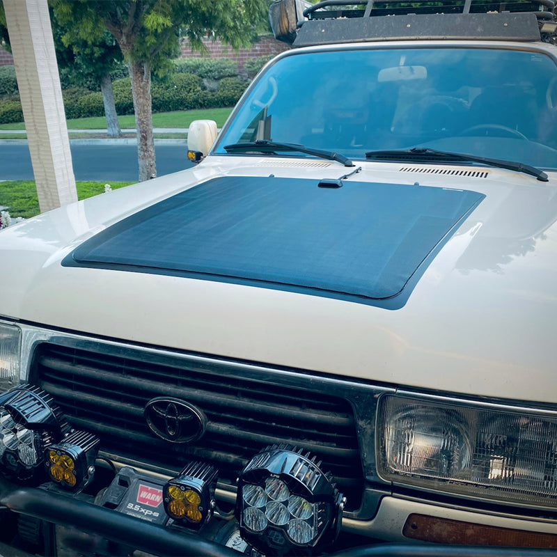 LensunSolar 90W Flexible Solar Panel Toyota Land Cruiser 80 Series