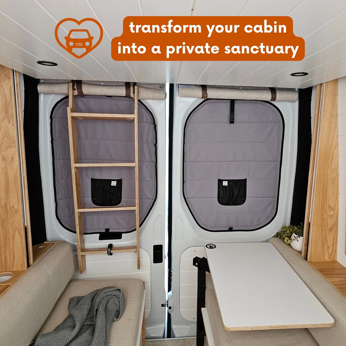 Living in a Bubble LDV Deliver 9 Rear Door Window Covers