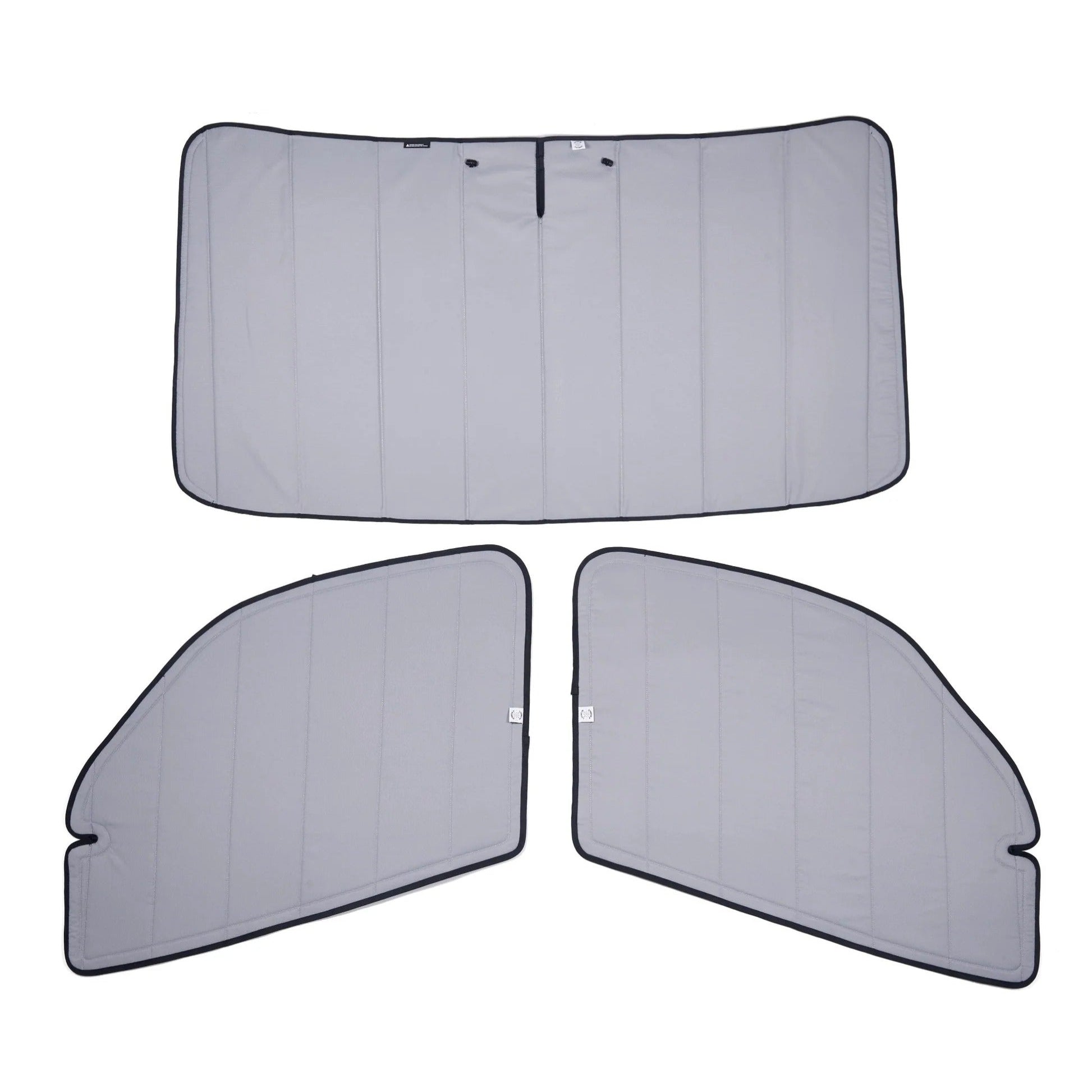 Car sunshades set on a white background