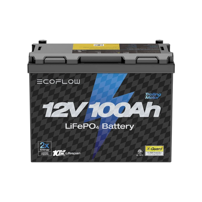 EcoFlow 12V 100Ah LiFePO4 Lithium Battery Deep Cycle