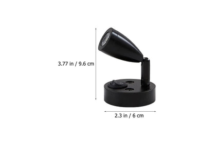 Black outdoor light fixture with measurements on a white background