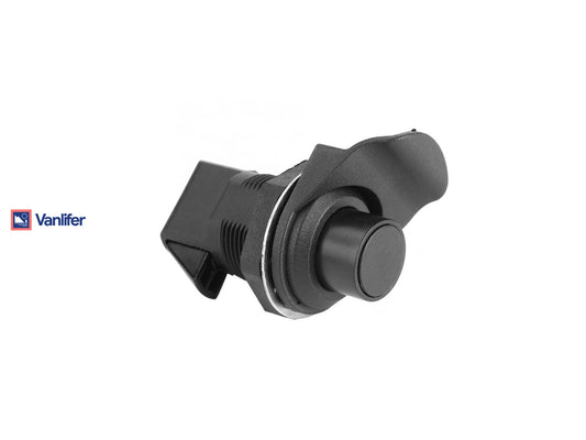 Push button cabinet latch black