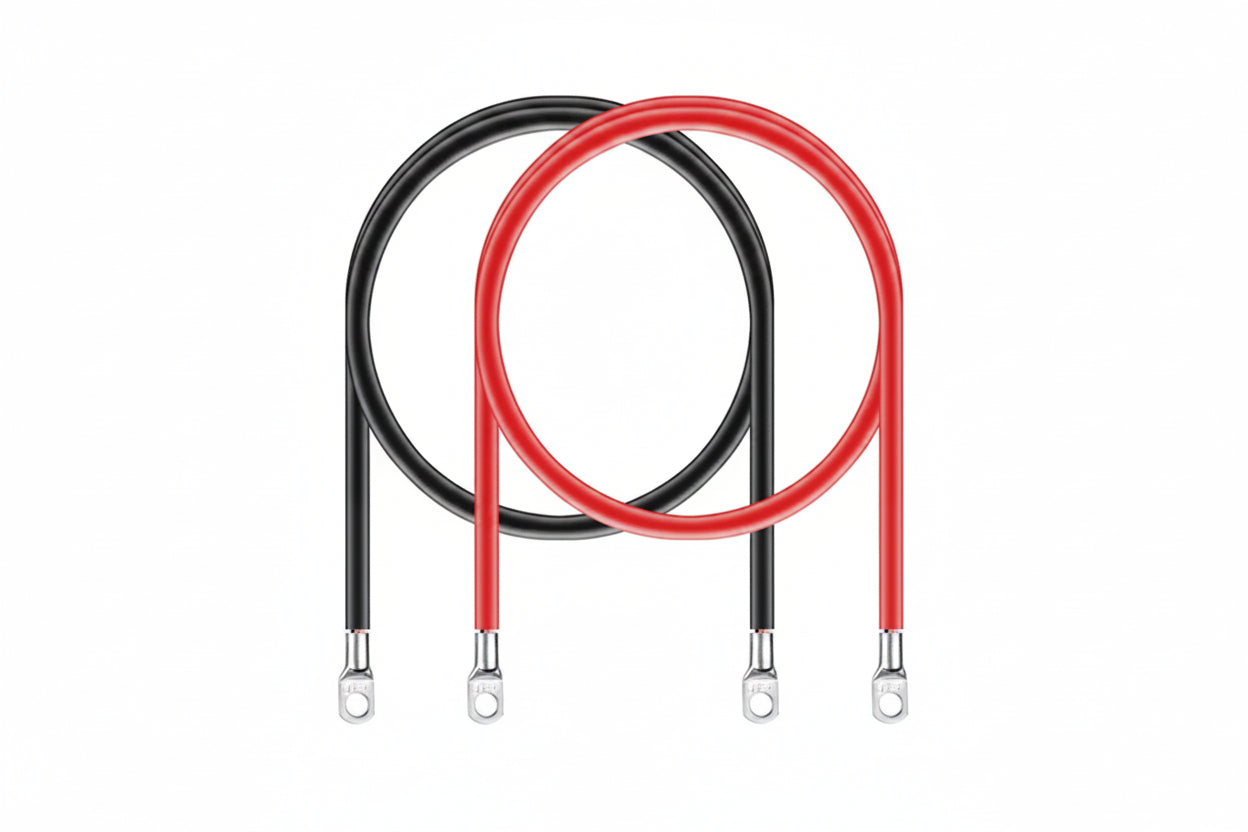 Dimensions and measurements of Vanlifer 6AWG 16mm² battery cable kit