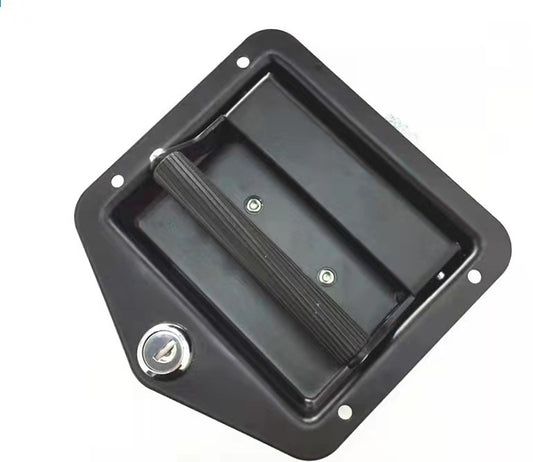 Black Folding Heavy-Duty T Handle Lock Latch