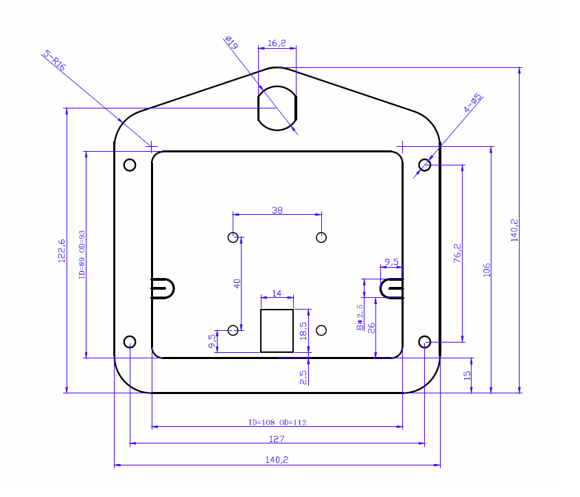 Black Folding Heavy-Duty T Handle Lock Latch