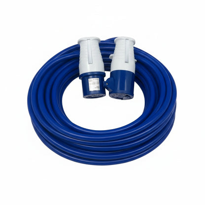 CordTech 10m caravan extension lead with 16A caravan plug and coupler