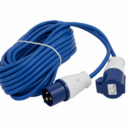 CordTech heavy duty 10m caravan extension lead with weather-resistant connectors
