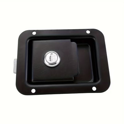 Black Trailer Flush Mount Lock Heavy Duty