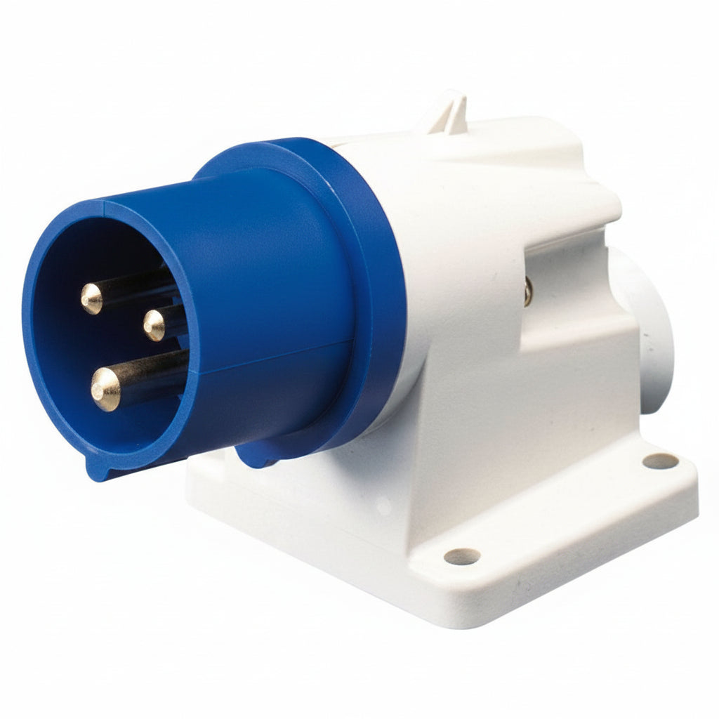 Gewiss 230V 16A IP44 surface mount appliance inlet for campervan shore power connection