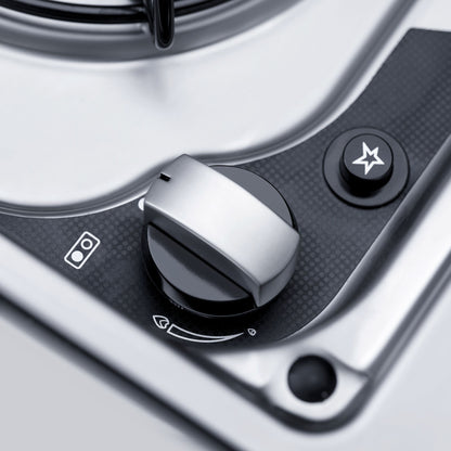 hob and sink combo, heat control knob