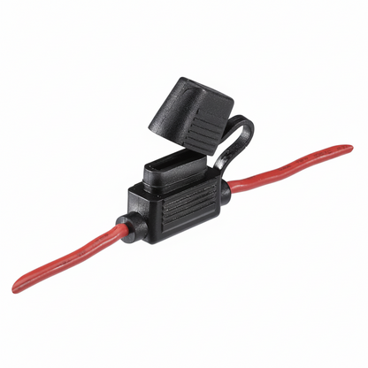 Inline ATS blade fuse holder 30A with waterproof cap and pre-wired leads pack of 10