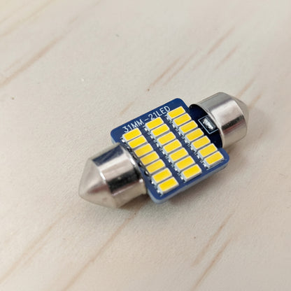 Close-up of 31mm LED festoon replacement bulb