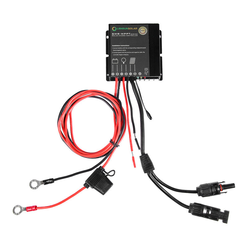 LensunSolar 10A MPPT Solar Charge Controller Waterproof Bluetooth