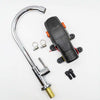Powered Faucet Kit components including electric pump, faucet spout, and installation hardware for efficient water flow.