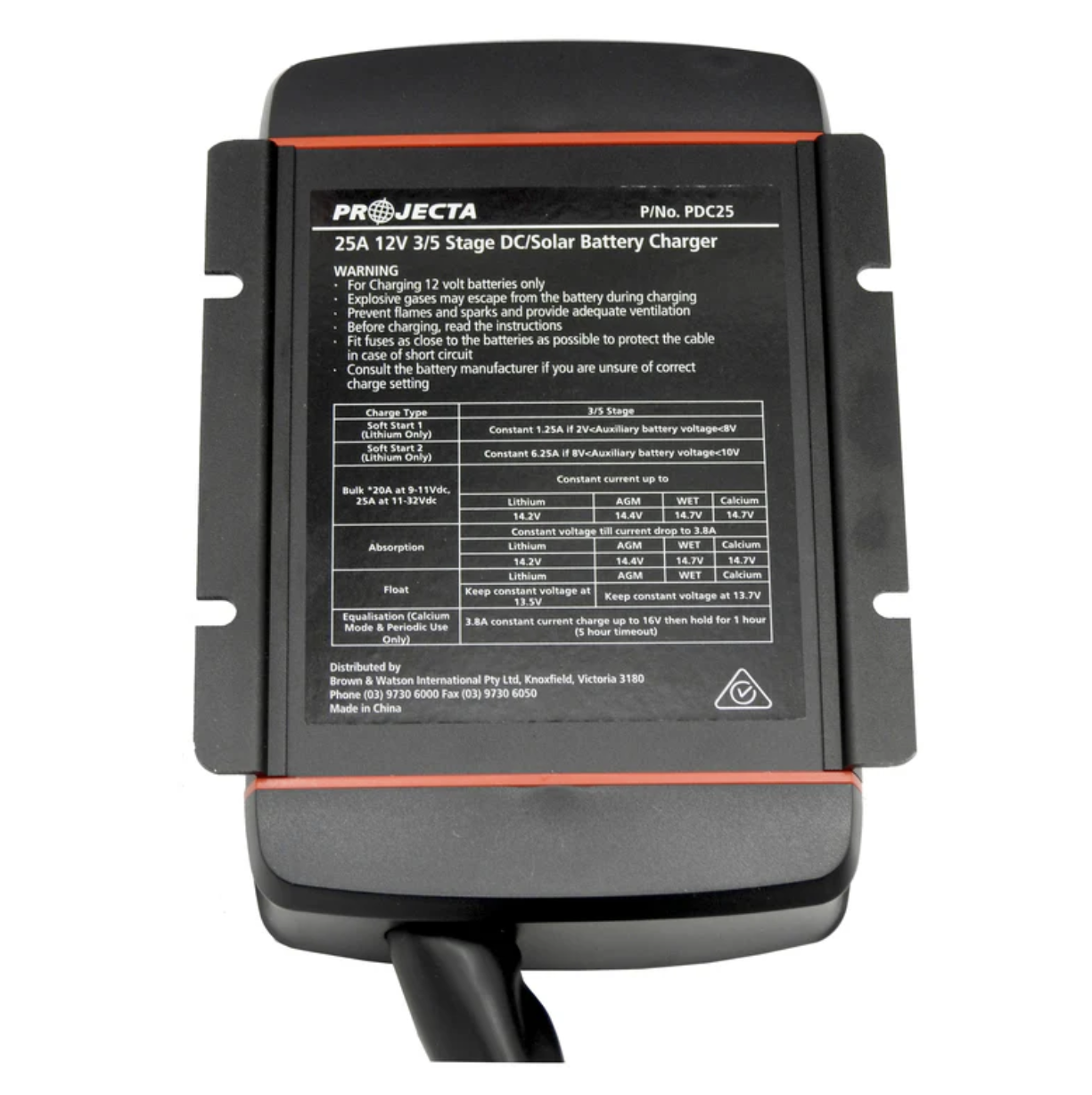 Projecta 12/24V 25A PRO DC TO DC CHARGER