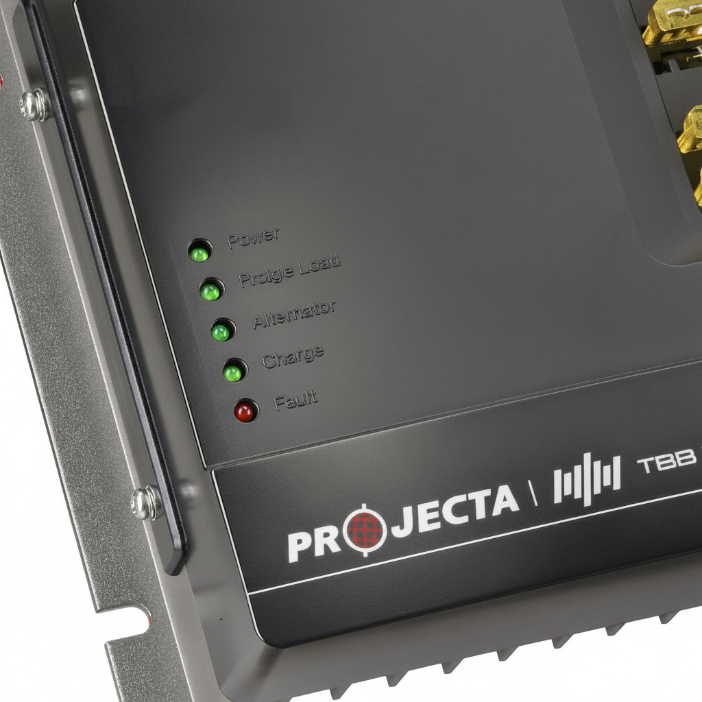 Side view of Projecta PMDCS60 12V 60A DC-DC Charger