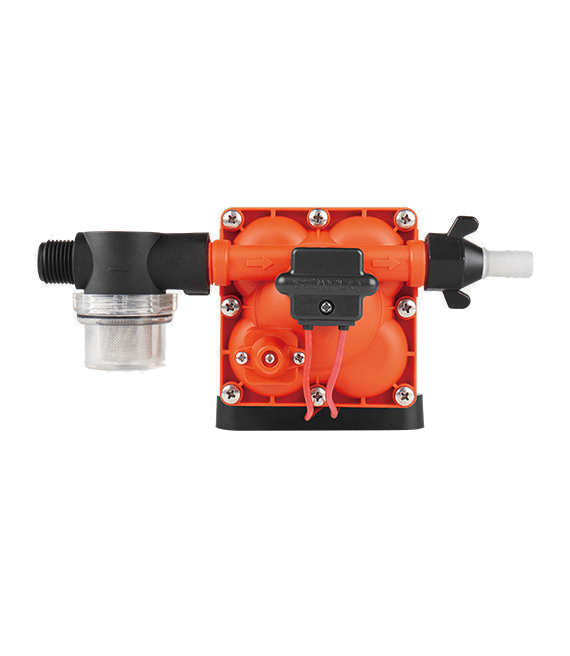 Seaflo 42 Series 12 V RV pump delivers 11.3 L/min at 55 PSI. Self-priming, compact, quiet—perfect for campervan fresh-water systems.