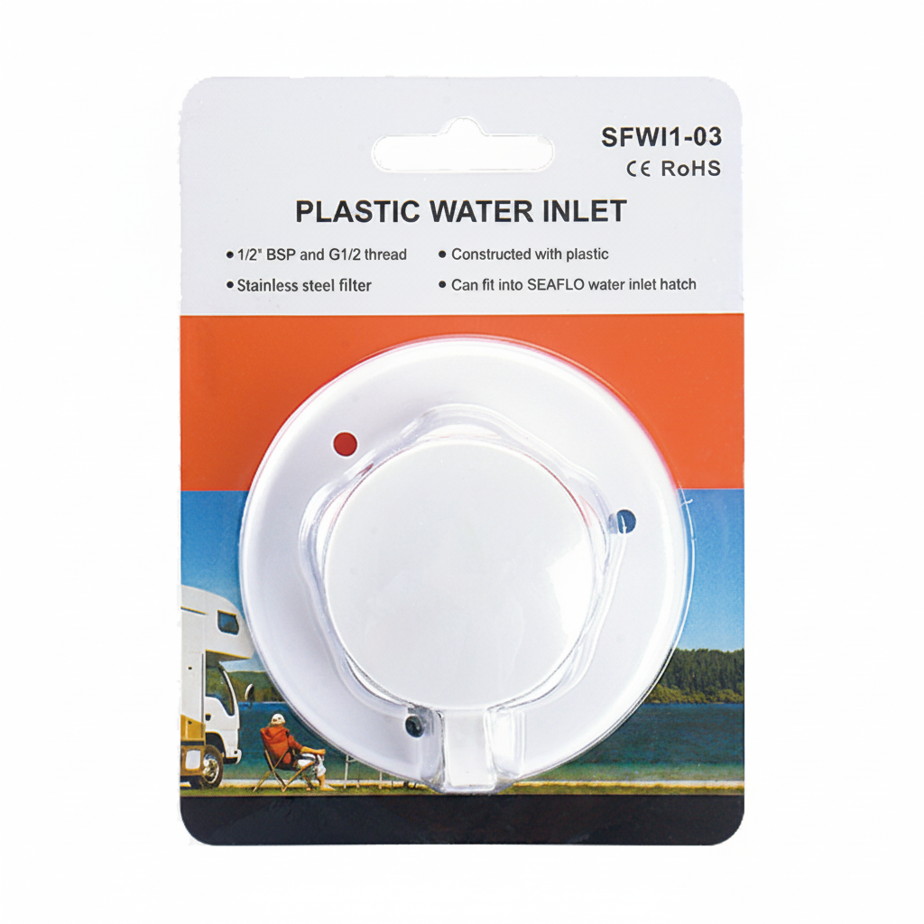 Seaflo fresh water inlet retail packaging