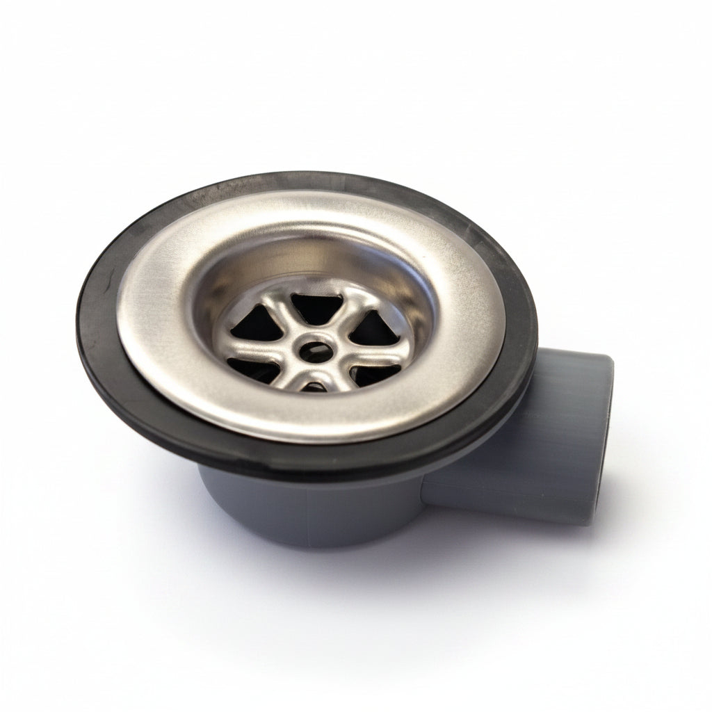 28mm 90 degree angled sink waste fitting for campervan caravan and motorhome plumbing systems