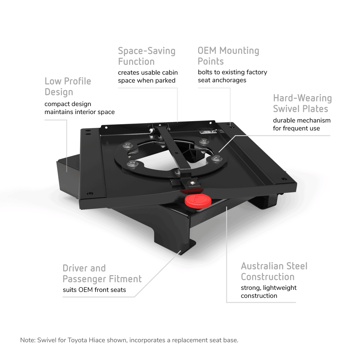 Seat Swivel for LDV Deliver 9 (2020 On)