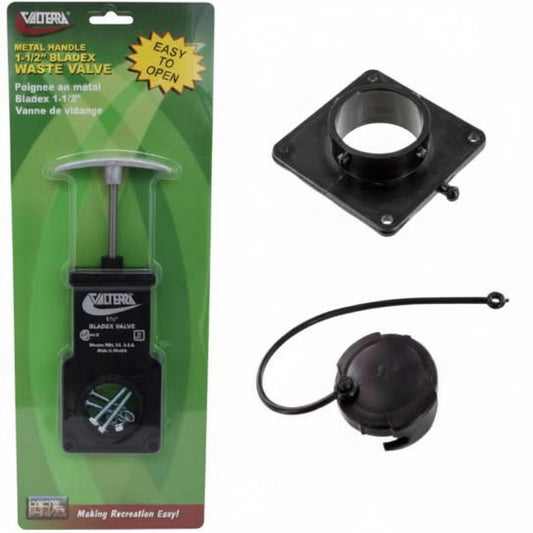 Valterra 1½" Dump Valve Kit With Blank Cap