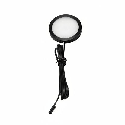Side view of Vanlifer 12V 3W black LED ceiling down light showing slim 7mm profile