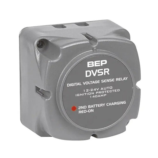 BEP digital voltage sense relay on a white background