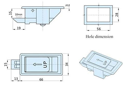 Cabinet Door Catch Latch