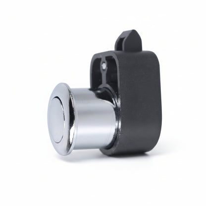 Vanlifer mini push button latch in chrome finish for campervan cupboard and cabinet doors