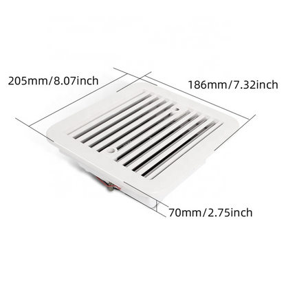 12V Side Extractor Vent Fan 205×185mm