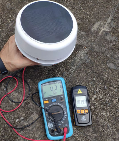 Vanlifer Solar Powered Roof Vent with Fan 12v