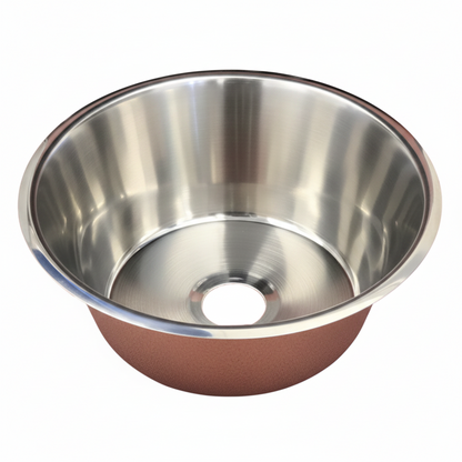 Stainless steel  sink on a white background