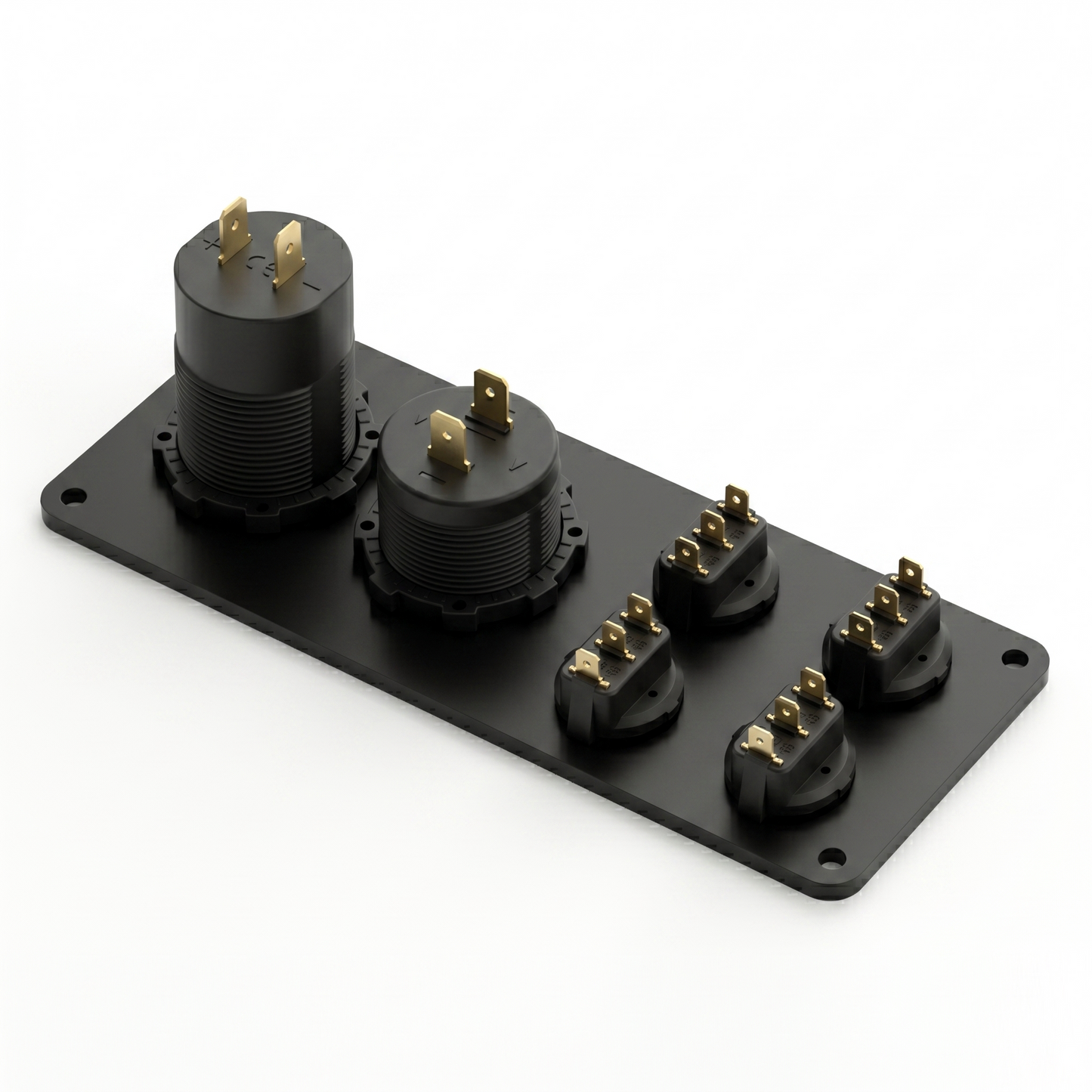 Vanlifer Control Switch Panel - Voltmeter, USB & 4 Switches