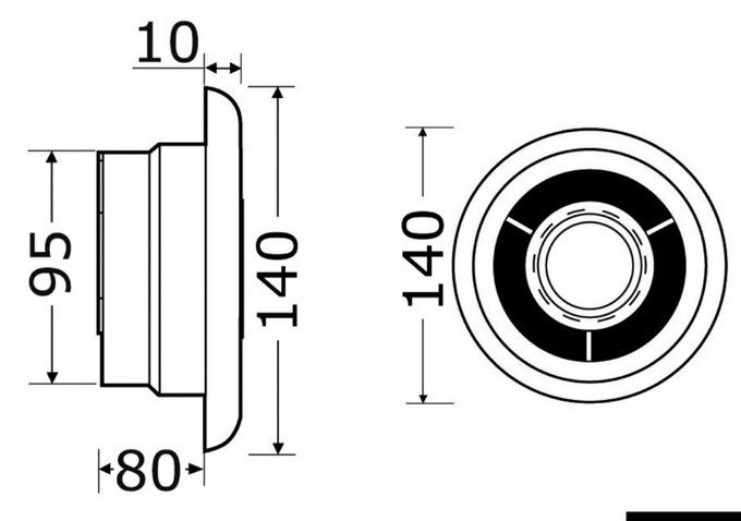 Extractor Fan with Light 12v