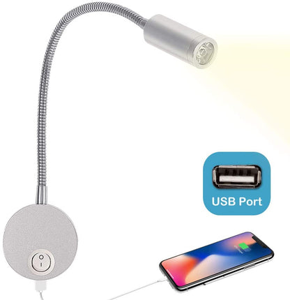 Vanlifer LED Dimmable Reading Light with USB