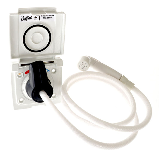 Bullfinch External Shower Point & Shower Head White