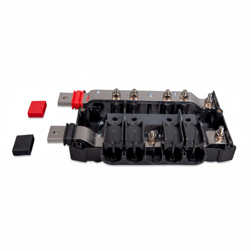 Victron Lynx Power In module assembled in Lynx bus bar system with Distributor module