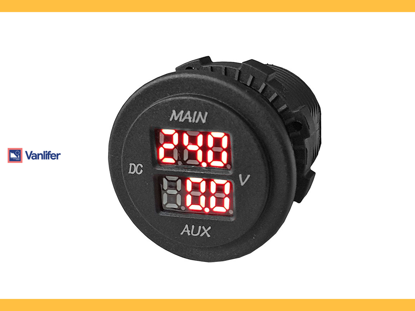 Vanlifer Dual Battery LED Voltmeter