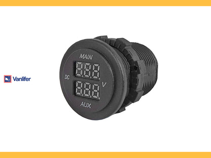 Vanlifer Dual Battery LED Voltmeter