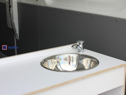 Vanlifer Stainless Bowl Sink & Plug Drain